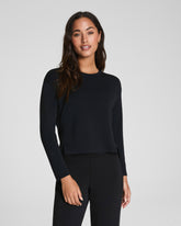 SPANX AirEssentials® Relaxed Long Sleeve Top | Very Black